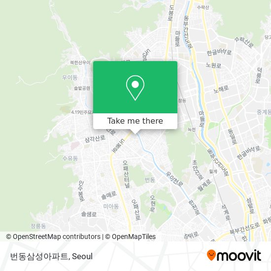 번동삼성아파트 map