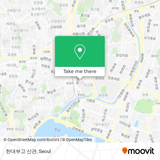 한대부고 신관 map