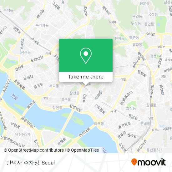 만덕사 주차장 map
