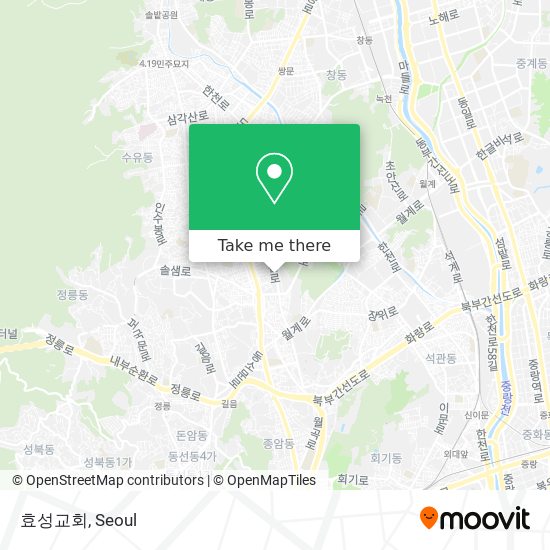 효성교회 map