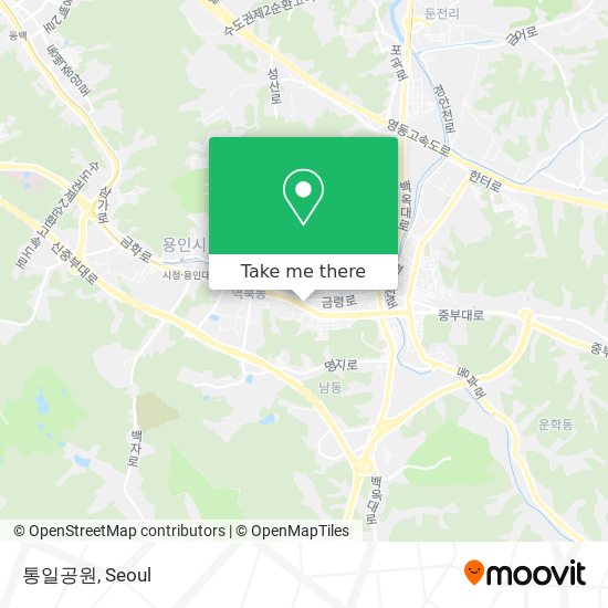 통일공원 map