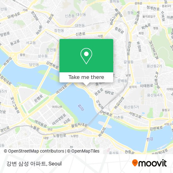 강변 삼성 아파트 map