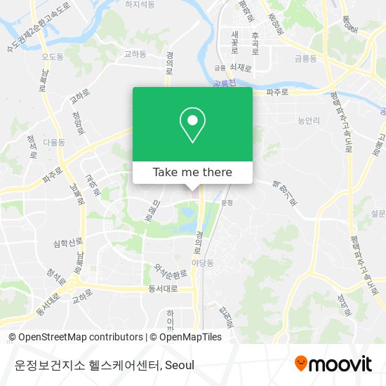 운정보건지소 헬스케어센터 map