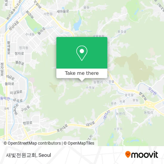 새빛전원교회 map