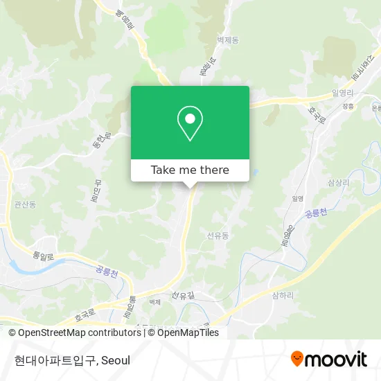 현대아파트입구 map