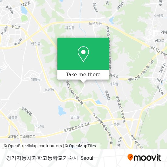 경기자동차과학고등학교기숙사 map