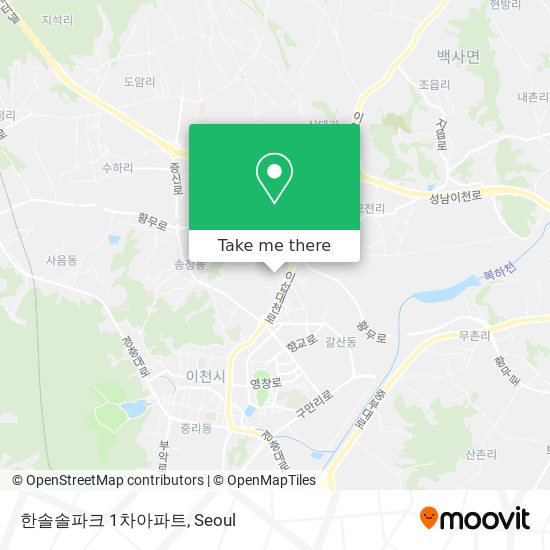 한솔솔파크 1차아파트 map