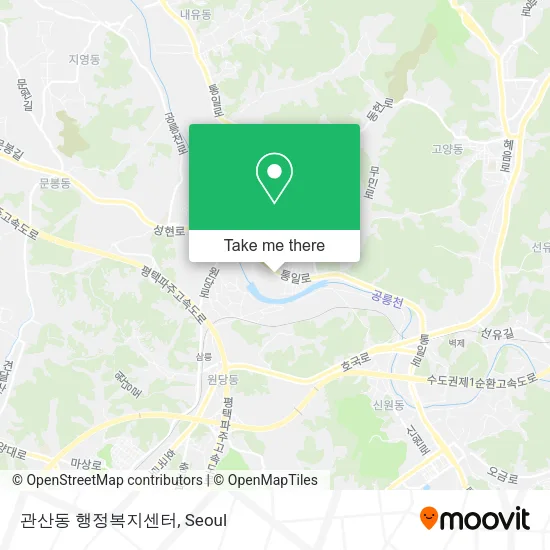 관산동 행정복지센터 map