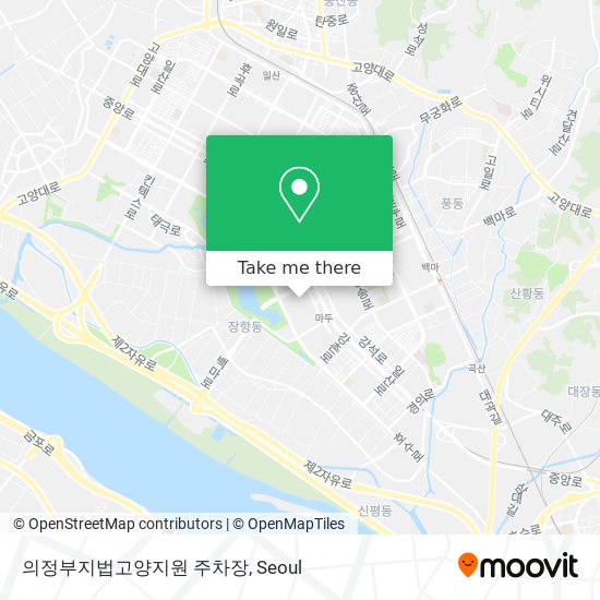 의정부지법고양지원 주차장 map