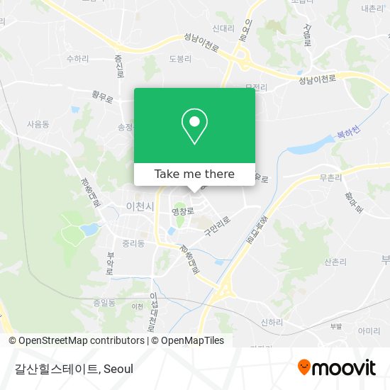 갈산힐스테이트 map