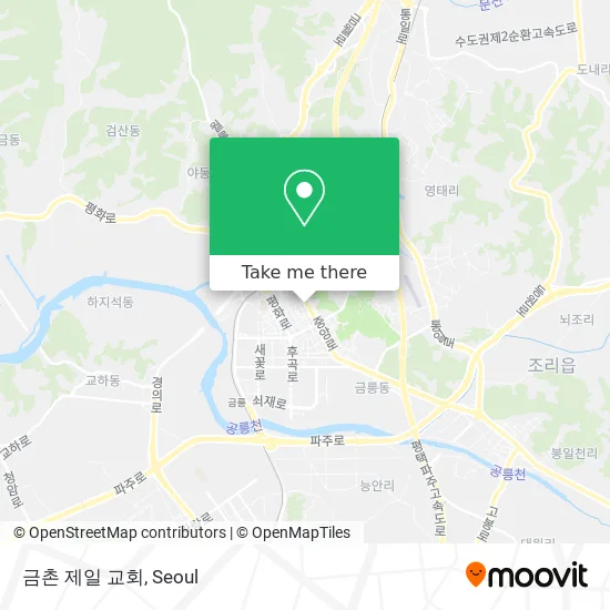 금촌 제일 교회 map