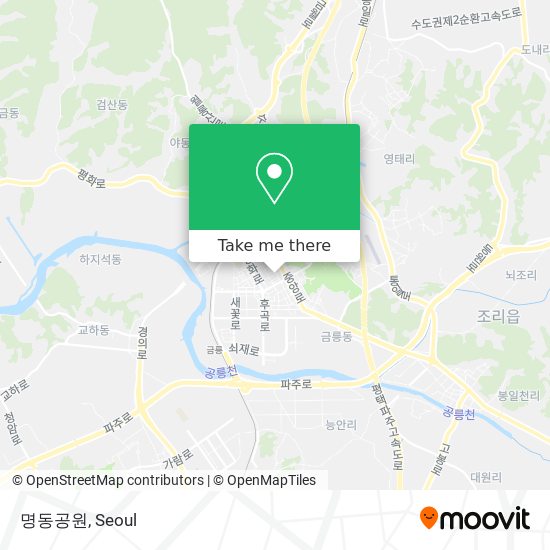 명동공원 map