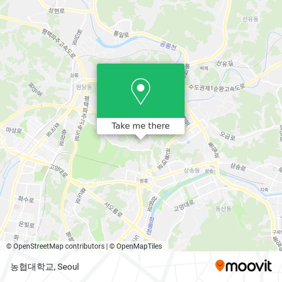 농협대학교 map