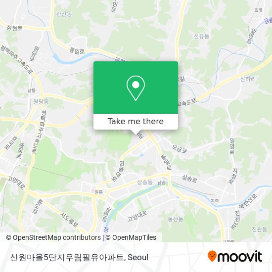 신원마을5단지우림필유아파트 map