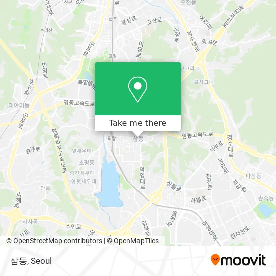 삼동 map