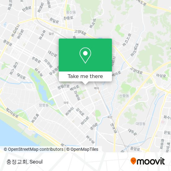 충정교회 map