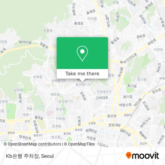 Kb은행 주차장 map