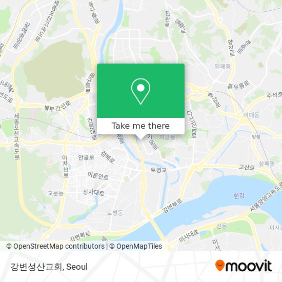 강변성산교회 map