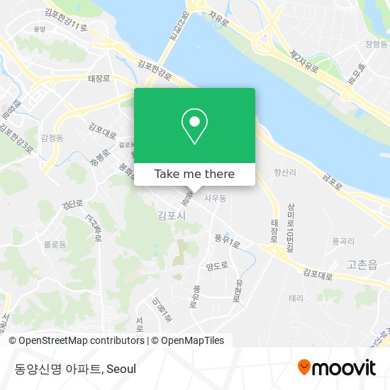 동양신명 아파트 map
