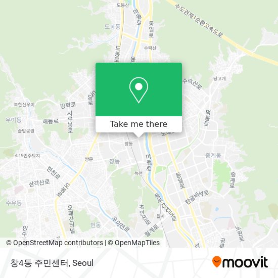창4동 주민센터 map