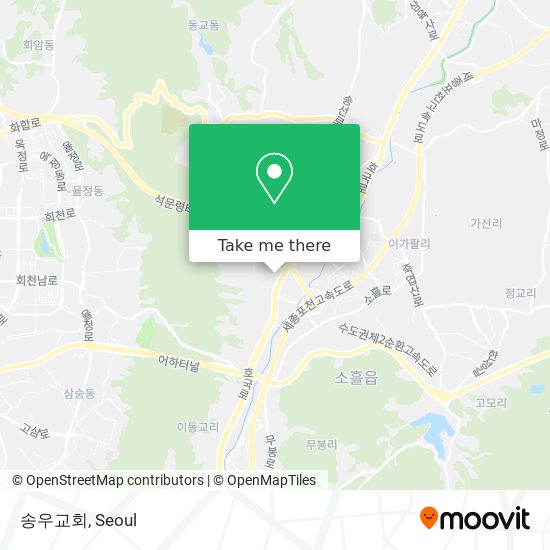 송우교회 map