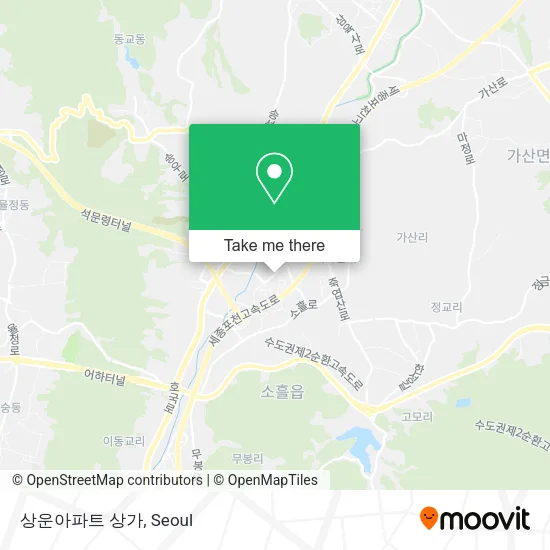상운아파트 상가 map