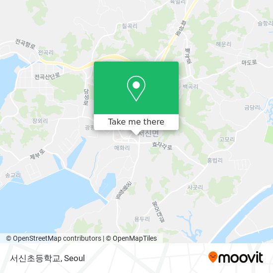 서신초등학교 map