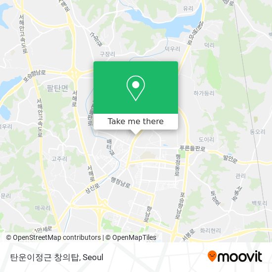 탄운이정근 창의탑 map