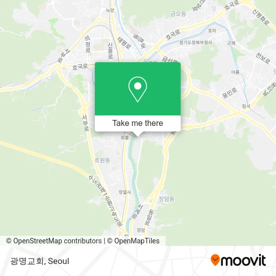 광명교회 map