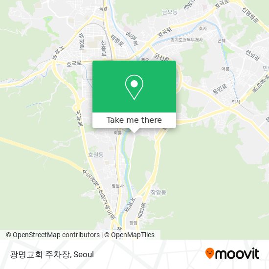 광명교회 주차장 map
