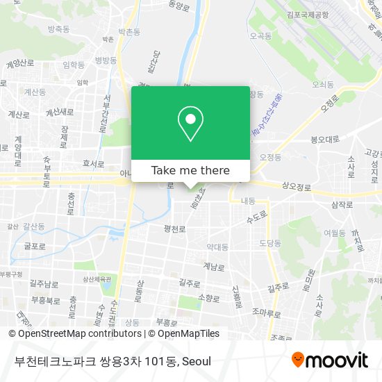 부천테크노파크 쌍용3차 101동 map