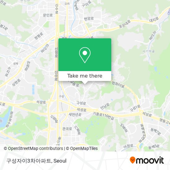 구성자이3차아파트 map