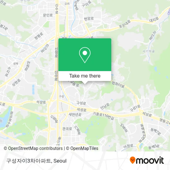 구성자이3차아파트 map