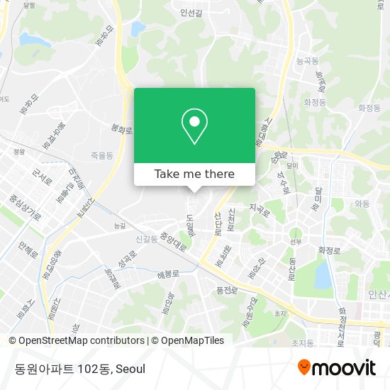 동원아파트 102동 map