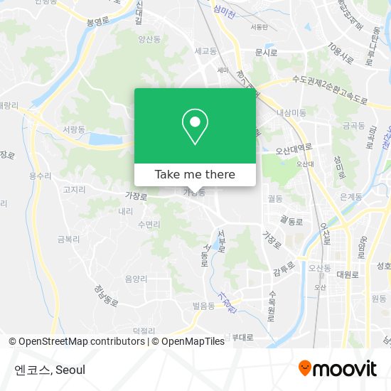 엔코스 map