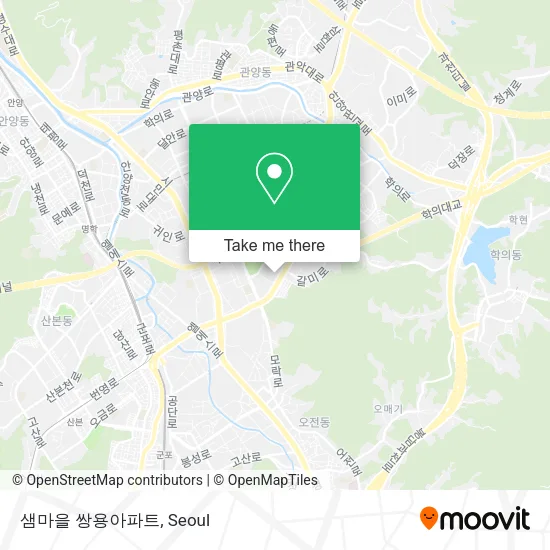 샘마을 쌍용아파트 map