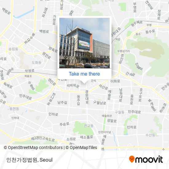 인천가정법원 map