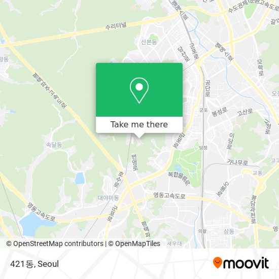 421동 map