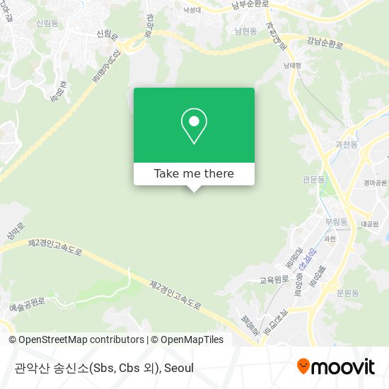 관악산 송신소(Sbs, Cbs 외) map