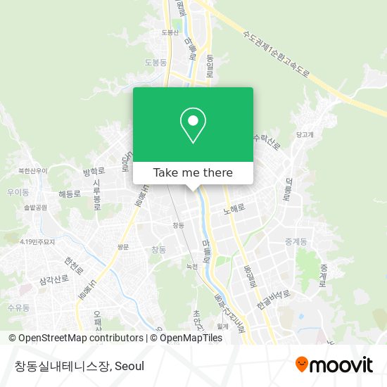 창동실내테니스장 map