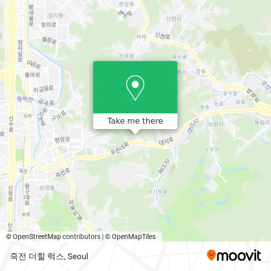 죽전 더힐 럭스 map