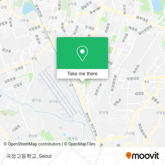 곡정고등학교 map