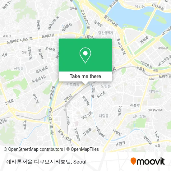 쉐라톤서울 디큐브시티호텔 map