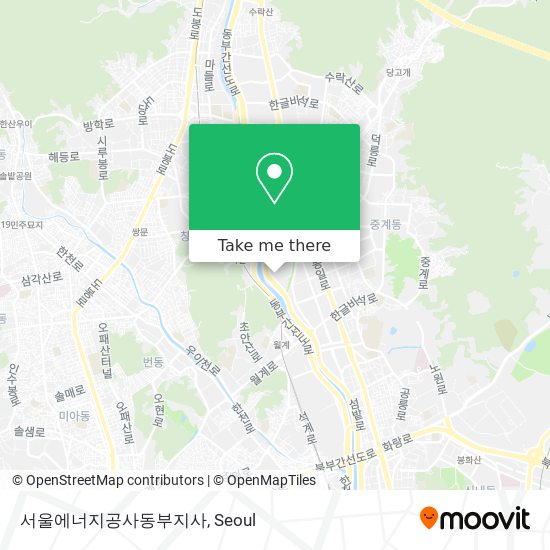 서울에너지공사동부지사 map