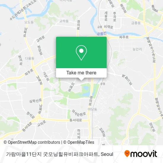 가람마을11단지 굿모닝힐유비파크아파트 map