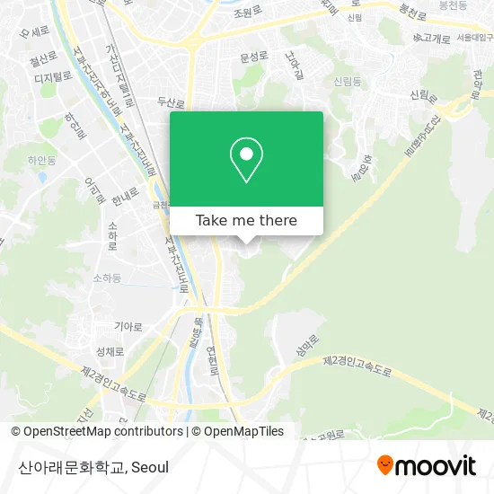 산아래문화학교 map
