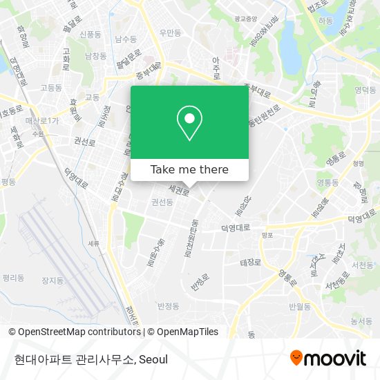 현대아파트 관리사무소 map