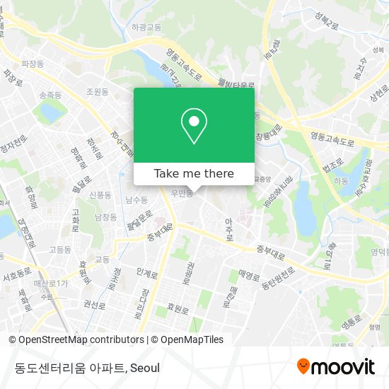 동도센터리움 아파트 map