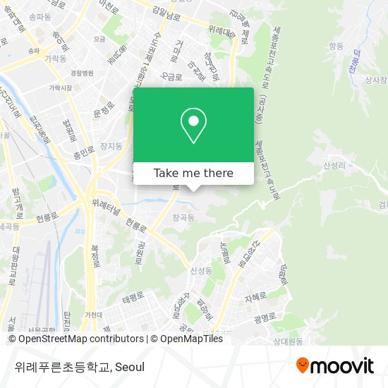 위례푸른초등학교 map