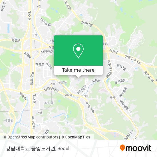 강남대학교 중앙도서관 map